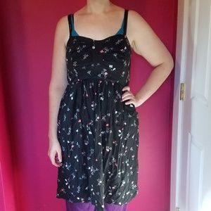 Torrid's black floral dress